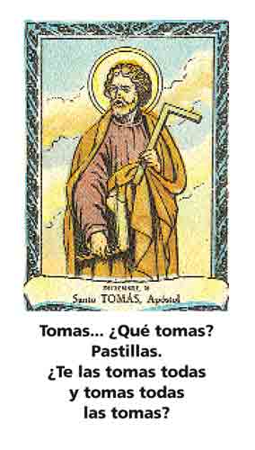 Estampa: Santo Tomás